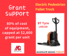 Grant Support - powered pallet truck